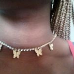 Diamond Butterfly Choker Necklace Women Shining Gift photo review