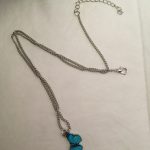Blue Butterfly Necklace For Memorial Your Loved photo review