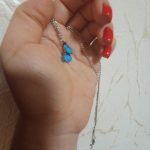 Blue Butterfly Necklace For Memorial Your Loved photo review