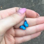 Blue Butterfly Necklace For Memorial Your Loved photo review