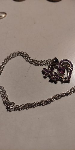 Vintage Butterfly Love Heart Necklace photo review