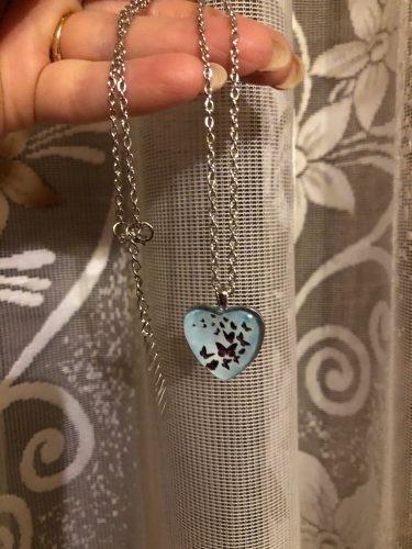 Butterfly Heart Necklace: Natural Zircon Fashion Accessories photo review