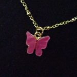 Butterfly Pendant Necklace Sweet Color photo review