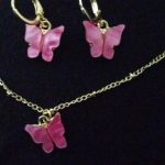 Butterfly Pendant Necklace Sweet Color photo review