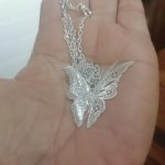 Lovely Women White Butterfly Necklace photo review