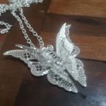 Lovely Women White Butterfly Necklace photo review