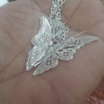 Lovely Women White Butterfly Necklace photo review