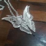 Lovely Women White Butterfly Necklace photo review