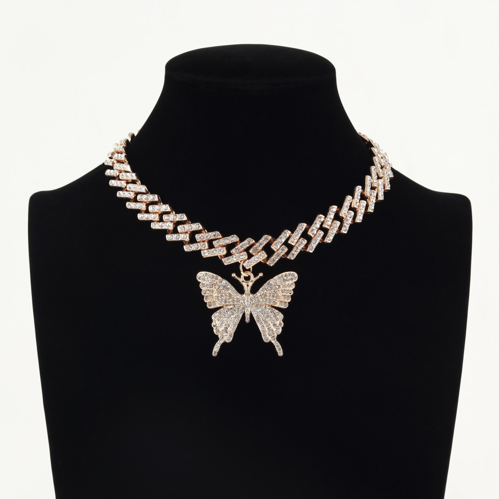 Shiny Rhinestone Butterfly Pendant Anklet For Women Creative Necklace And Butterfly  Necklace Choker From Flashdealsshops, $11.38 | DHgate.Com