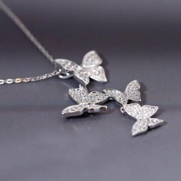 four butterfly necklace