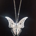 Lovely Women White Butterfly Necklace photo review