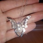 Lovely Women White Butterfly Necklace photo review