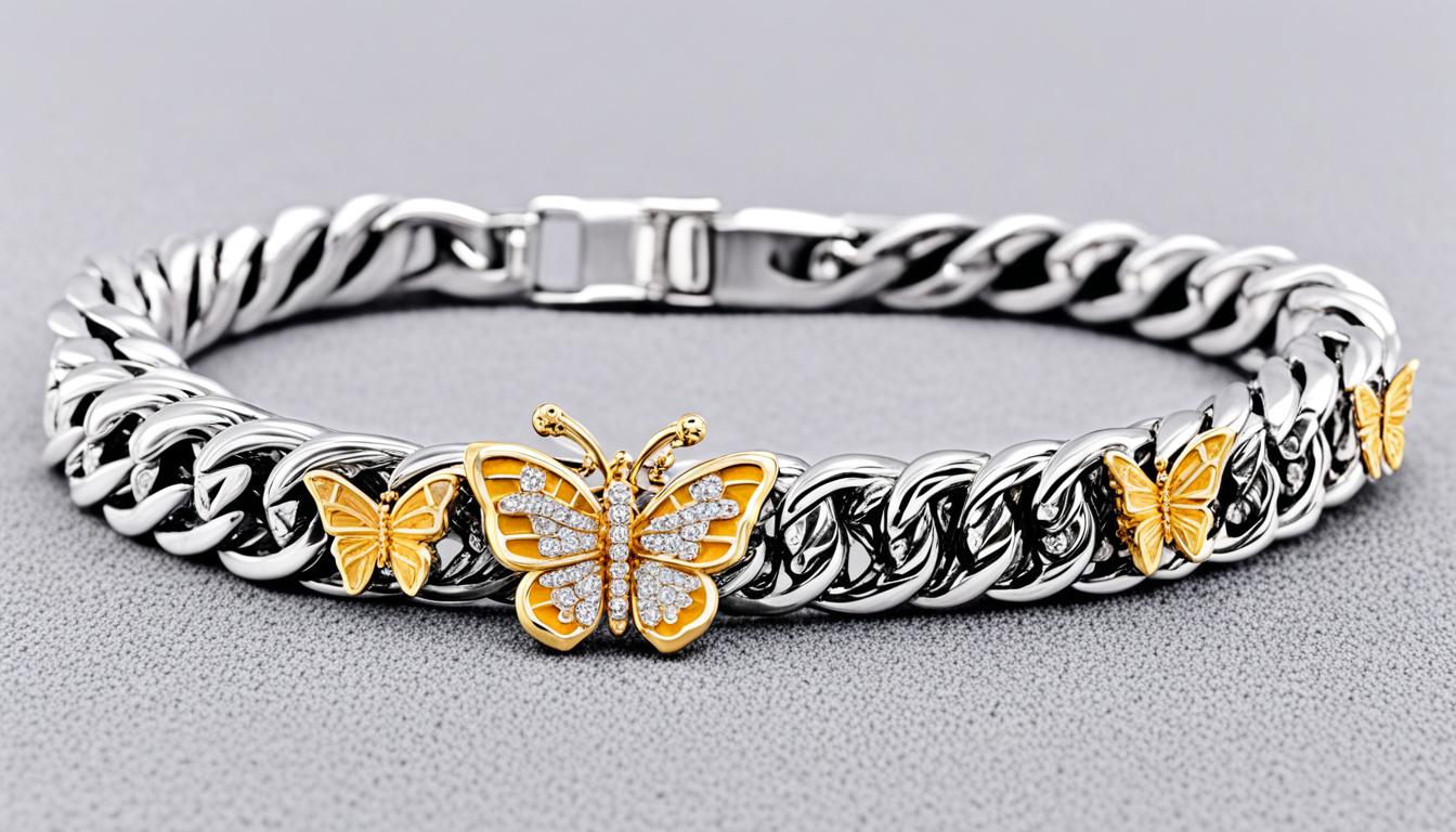 Cuban Link With Butterflies Unique Jewelry Design The Butterfly