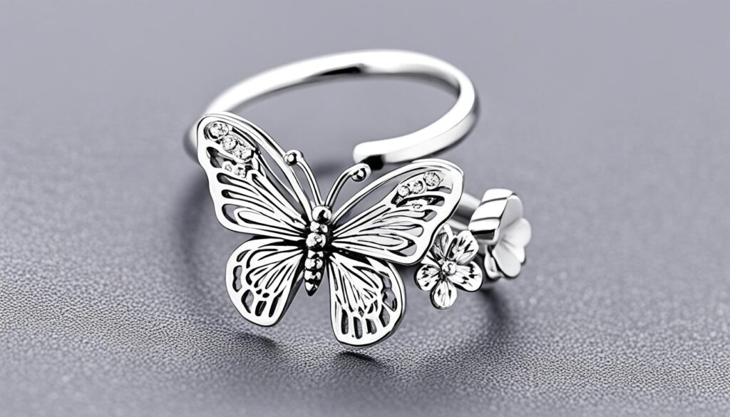 butterfly adjustable ring