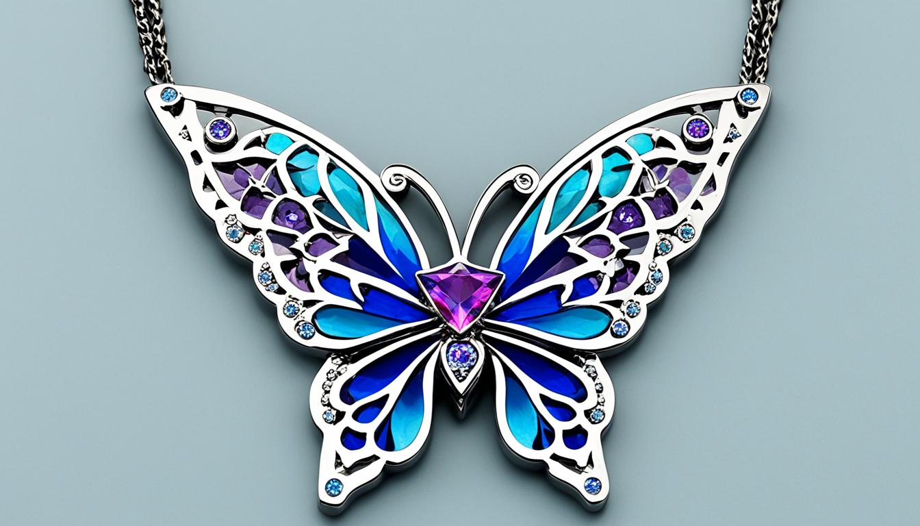 Butterfly Jewish Star Necklace Elegant & Meaningful The Butterfly Choker Butterfly Choker